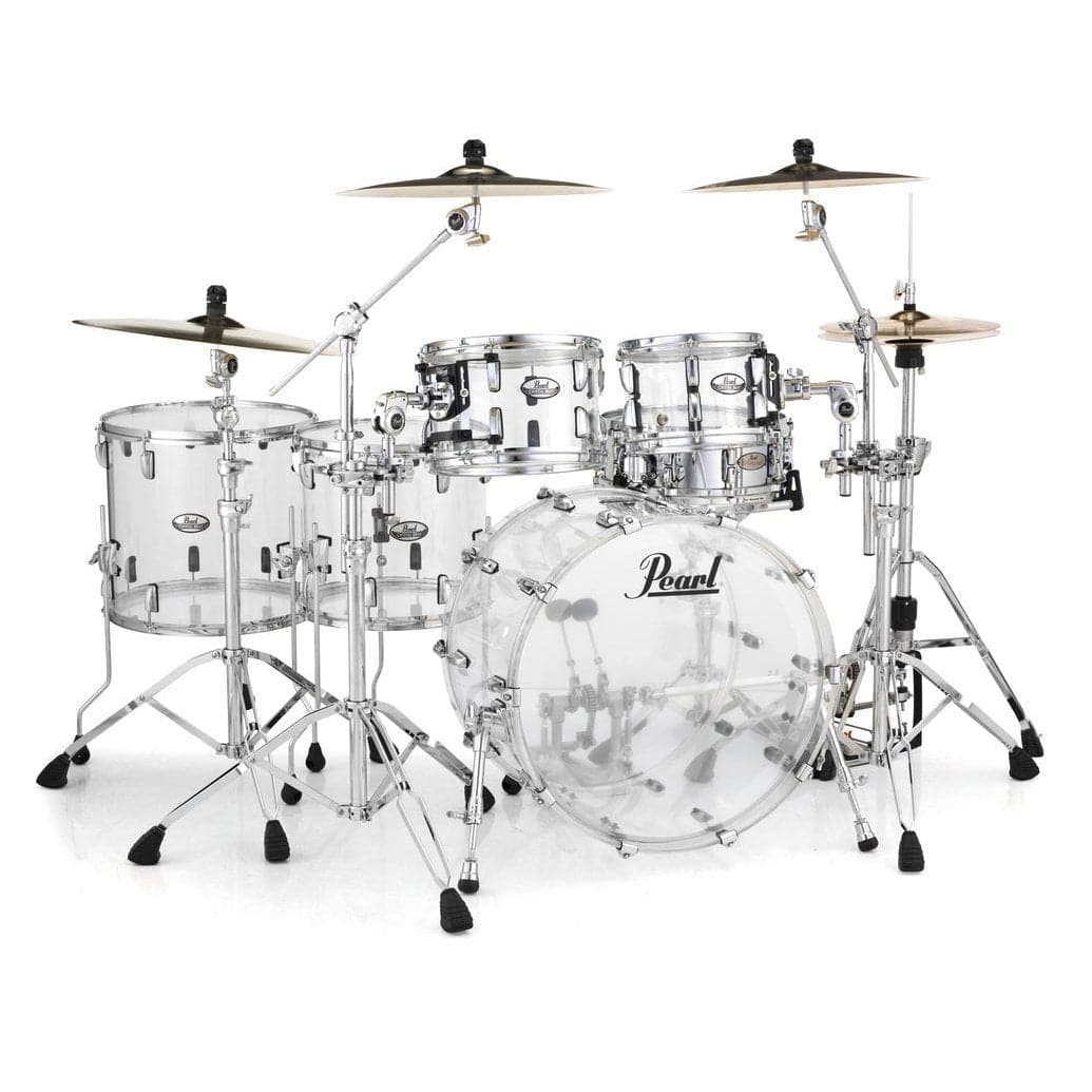 Pearl Crystal Beat Acrylic Drum Set 22/10/12/14/16 Ultra Clear - image 1