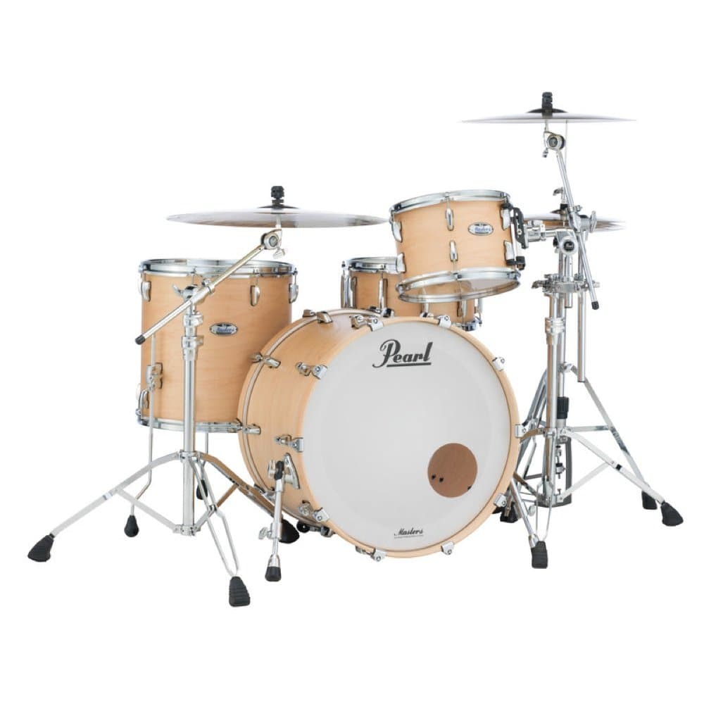 Pearl Masters Maple Complete 3-Piece Drum Set Matte Natural Maple MCT943XP - image 1