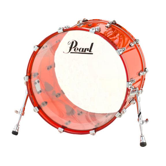 Pearl Crystal Beat Acrylic Bass Drum 22 x 16 in Ruby Red - image 1