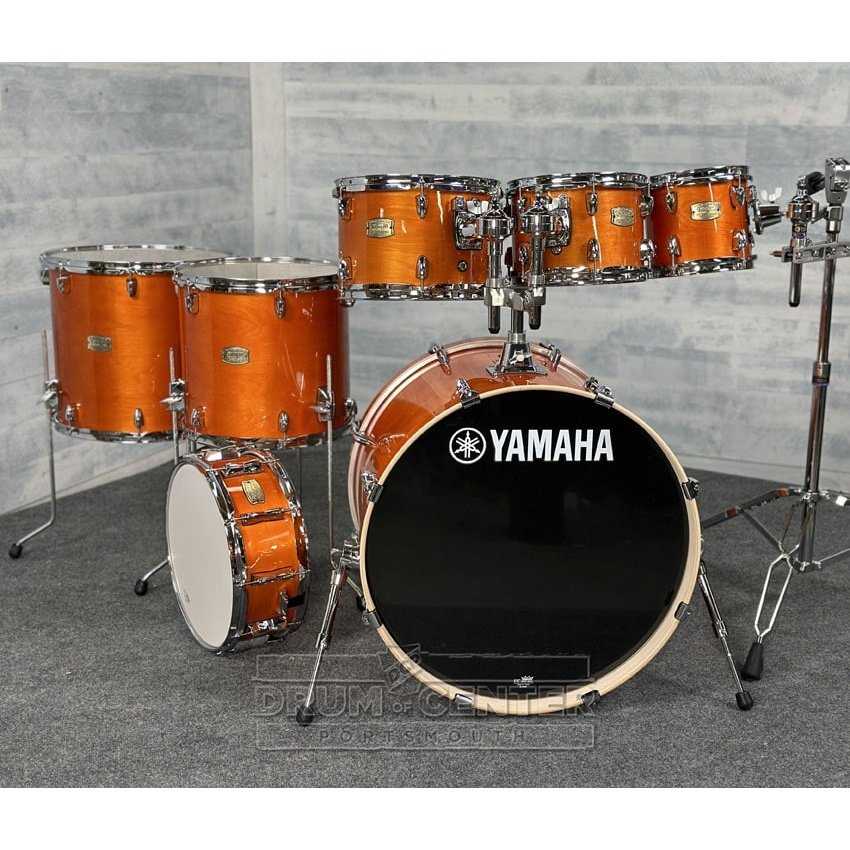 Yamaha Stage Custom Birch 7pc Drum Set 22/8/10/12/14/16/14 Honey Amber - image 1