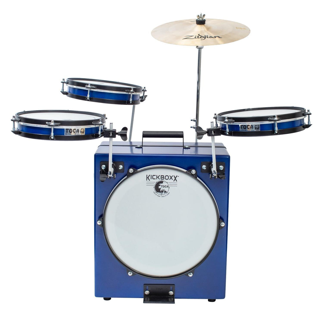 Toca KickBoxx Pro Suitcase Drum Set Cobalt Blue - image 1