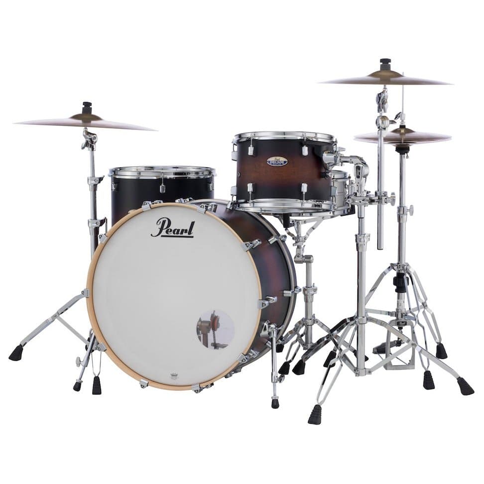 Pearl Decade Maple 3-Piece Drum Set Satin Brown Burst - image 1