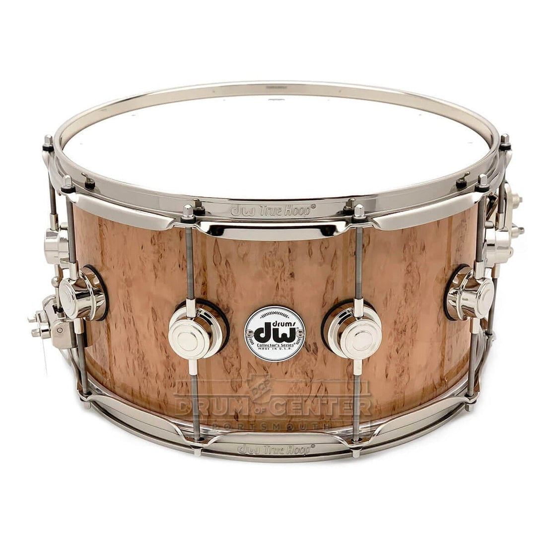 DW Collectors Birch Snare Drum 14x7 Kurillian Birch w/Nickel Hardware - image 1