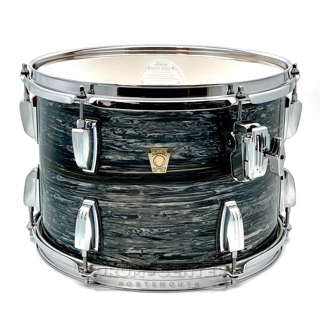 Ludwig Classic Maple 13 x 9 in Tom - Vintage Black Oyster with ATLAS Mount - image 1