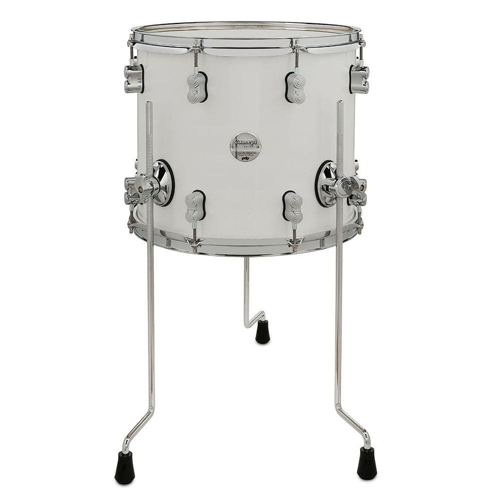 PDP Concept Maple Floor Tom 14x12 Pearlescent White - image 1