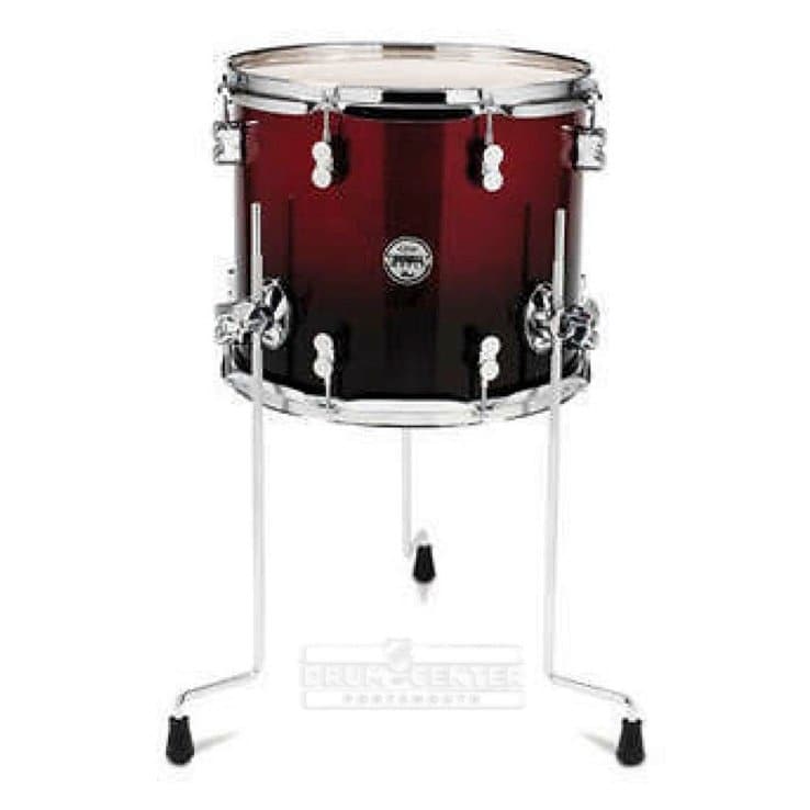 PDP Concept Maple Floor Tom 18x16 Red To Black Fade - image 1