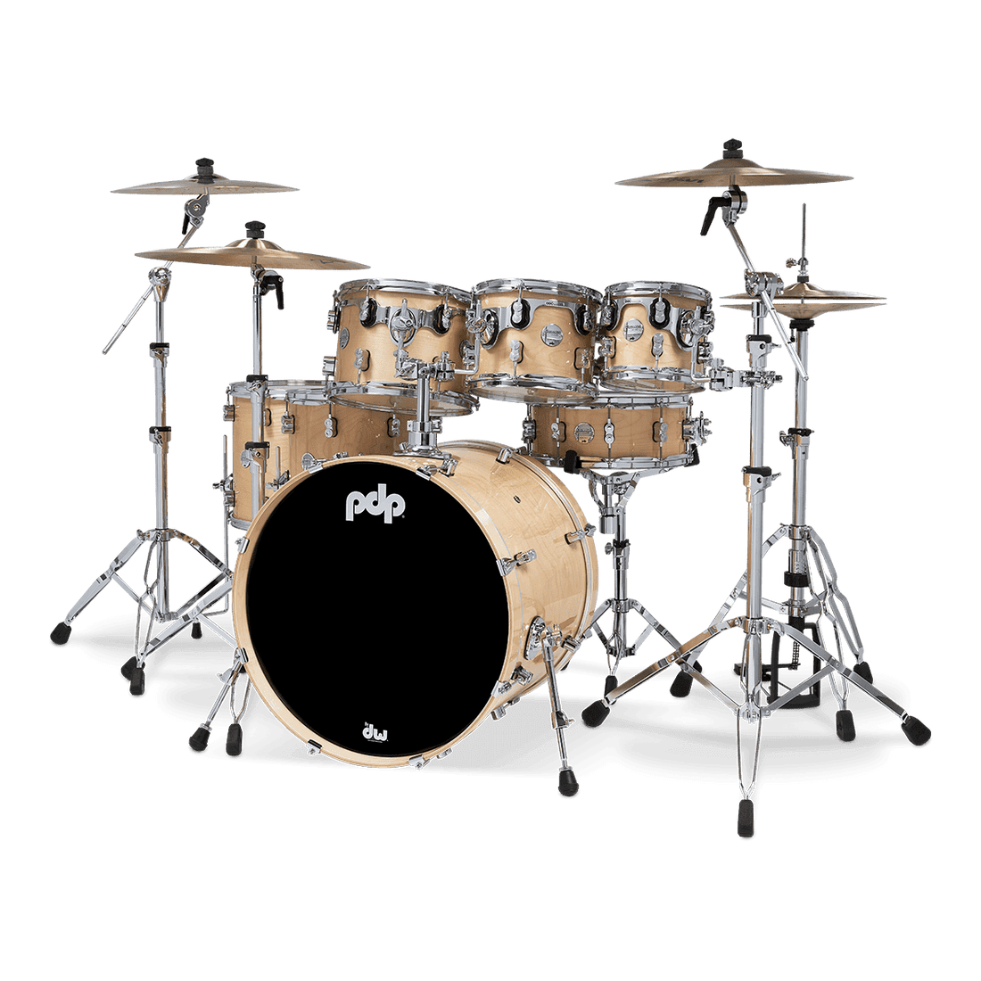 PDP Concept Maple Series 7pc Drum Set Natural Lacquer - image 1