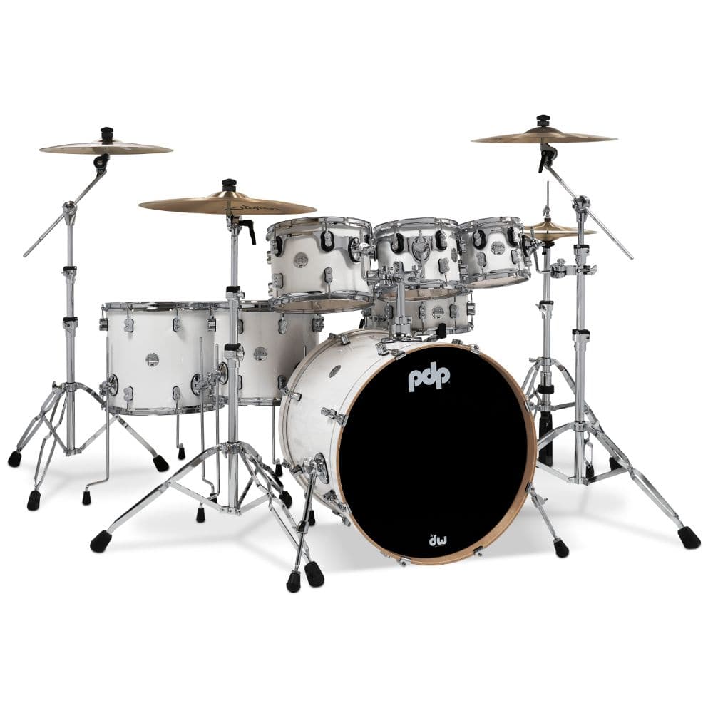 PDP Concept Maple 7pc Drum Set Pearlescent White - image 1