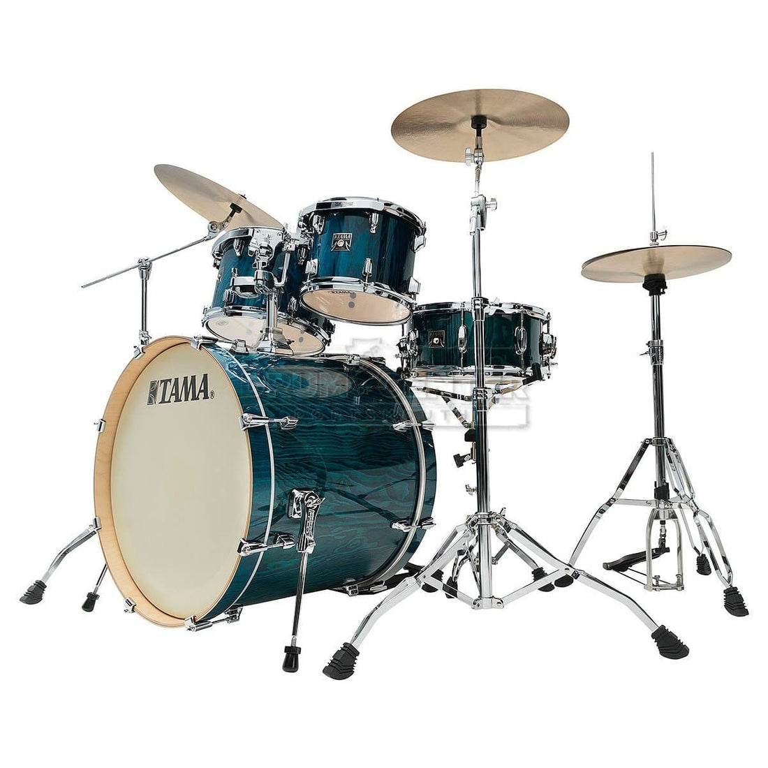 Tama Superstar Classic 5pc Drum Set Gloss Sapphire Lacebark Pine - image 1