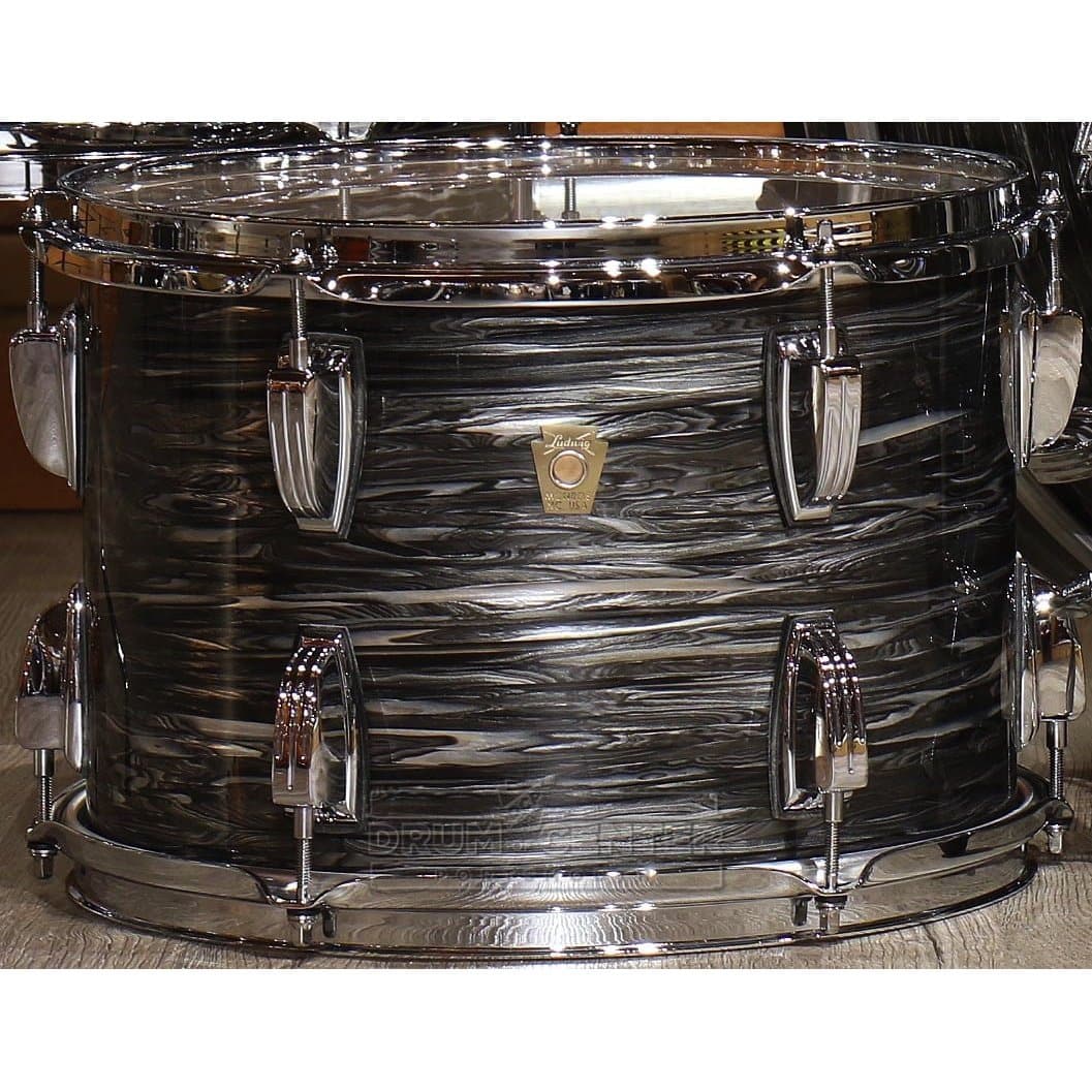 Ludwig Classic Maple 13 x 9 in Tom - Vintage Black Oyster - image 1