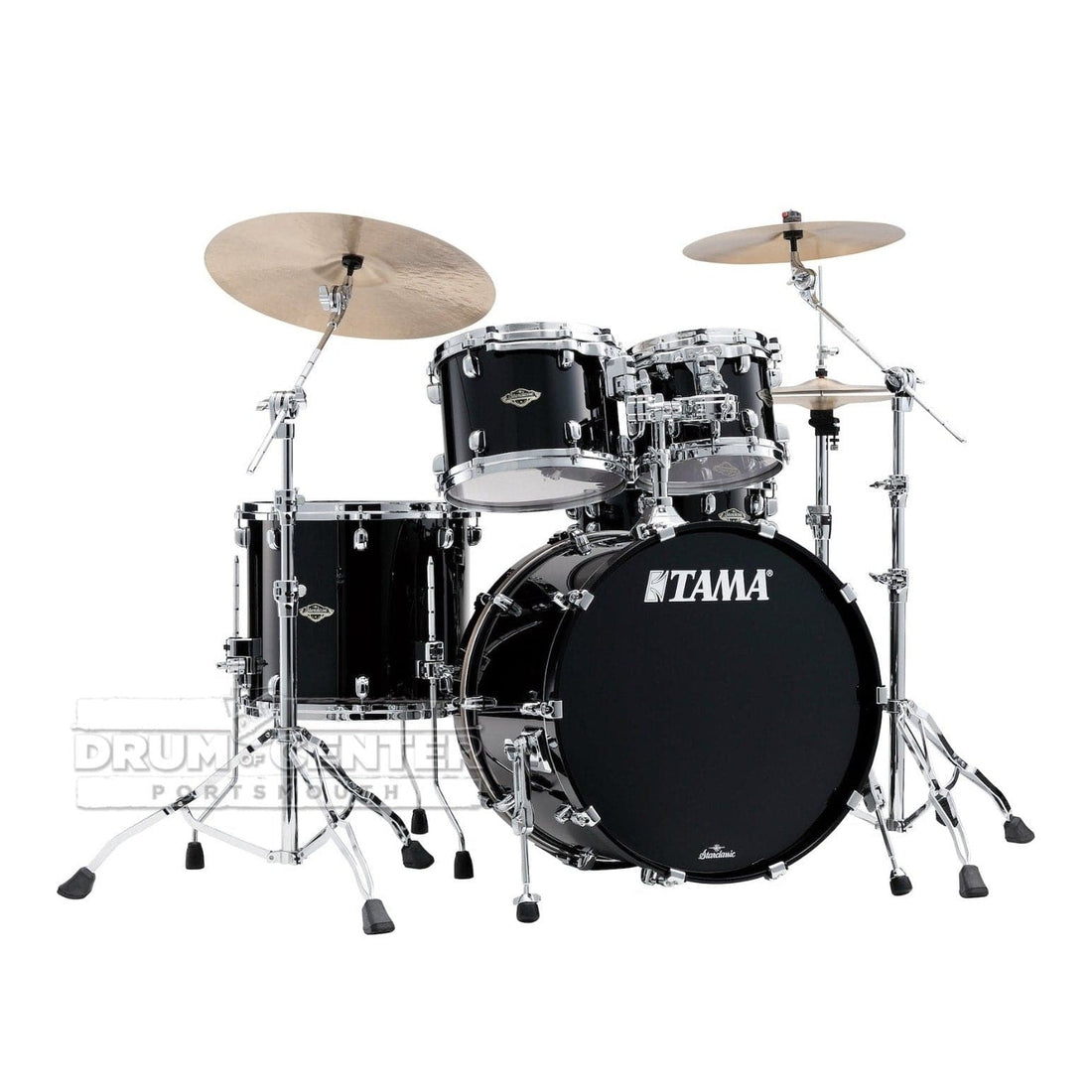 Tama Starclassic Walnut/Birch 4pc Drum Set Piano Black - image 1