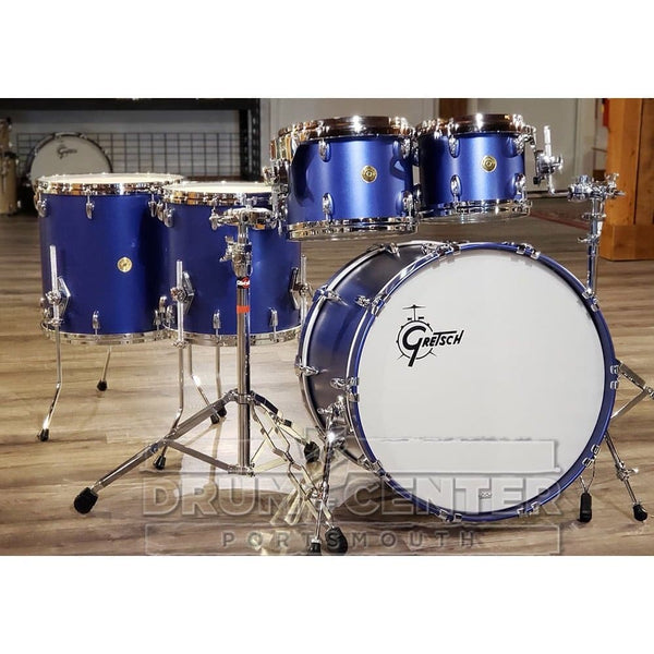 Gretsch USA Custom 5pc Drum Set Satin Mystic Blue - image 1