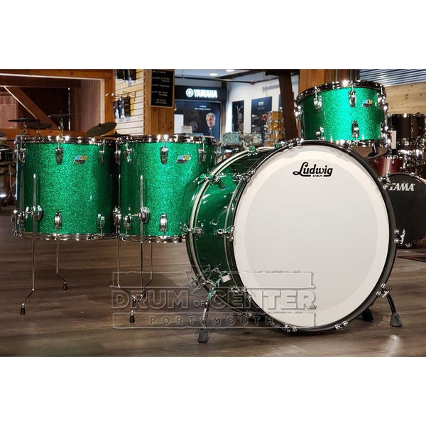 Ludwig Legacy Mahogany Bonham 4-Piece Drum Set - Green Sparkle - image 1