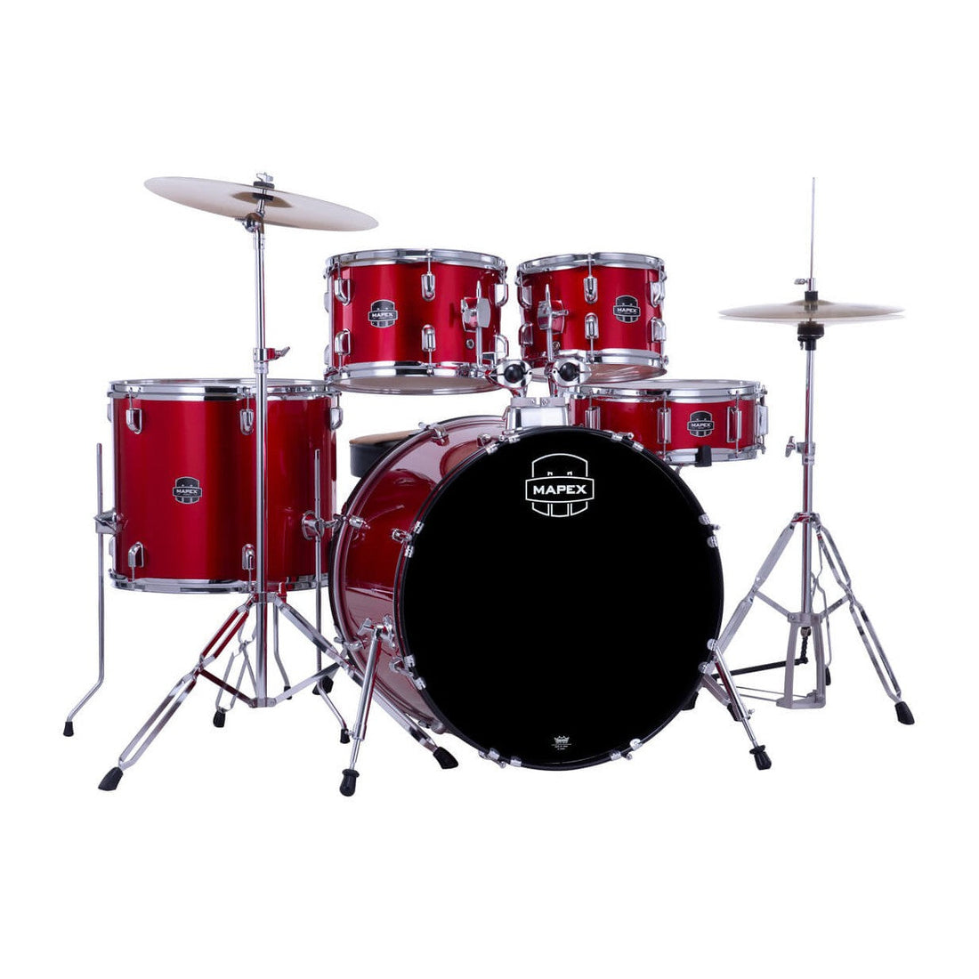Mapex Comet 5pc Complete Drum Set Infra Red 22/10/12/16/14 - image 1