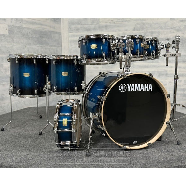 Yamaha Stage Custom Birch 7pc Drum Set 22/8/10/12/14/16/14 Deep Blue Sunburst - image 1