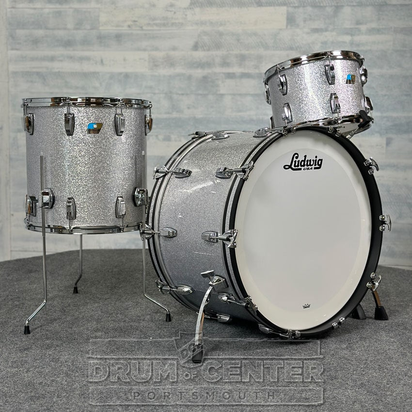 Ludwig Classic Maple Super 70s 3-Piece Drum Set - Silver Ghost - image 1