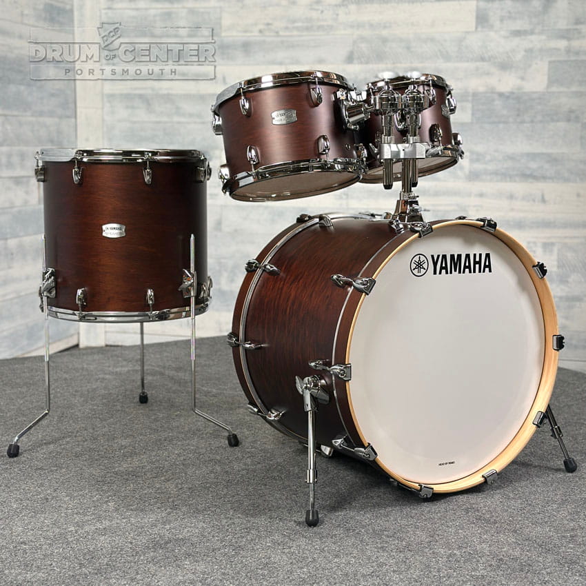 Yamaha Tour Custom Maple 4pc Drum Set 22/10/12/16 Chocolate Satin - image 1