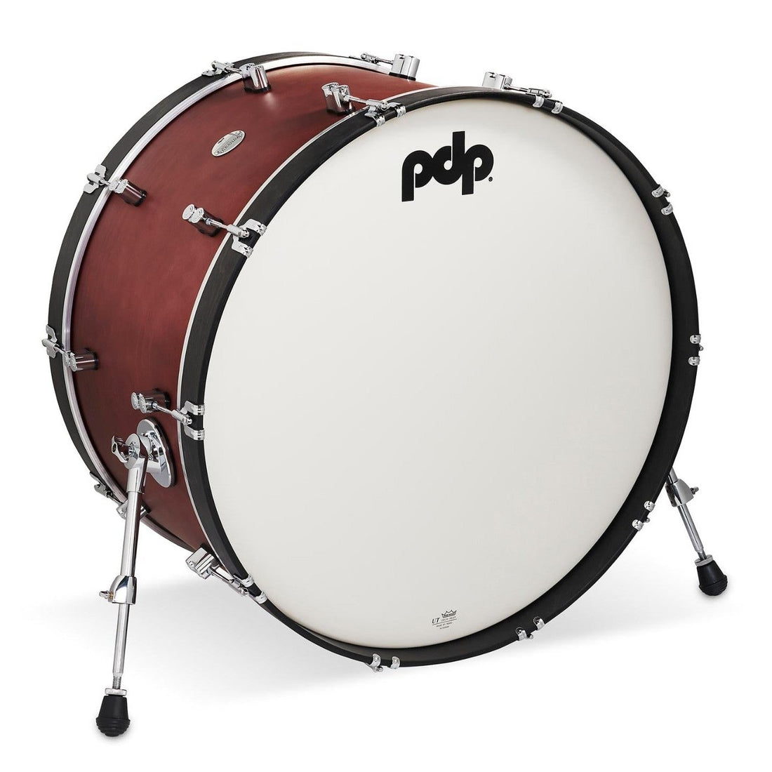 PDP Concept Classic Bass Drum 26x14 Oxblood with Ebony Hoops - image 1