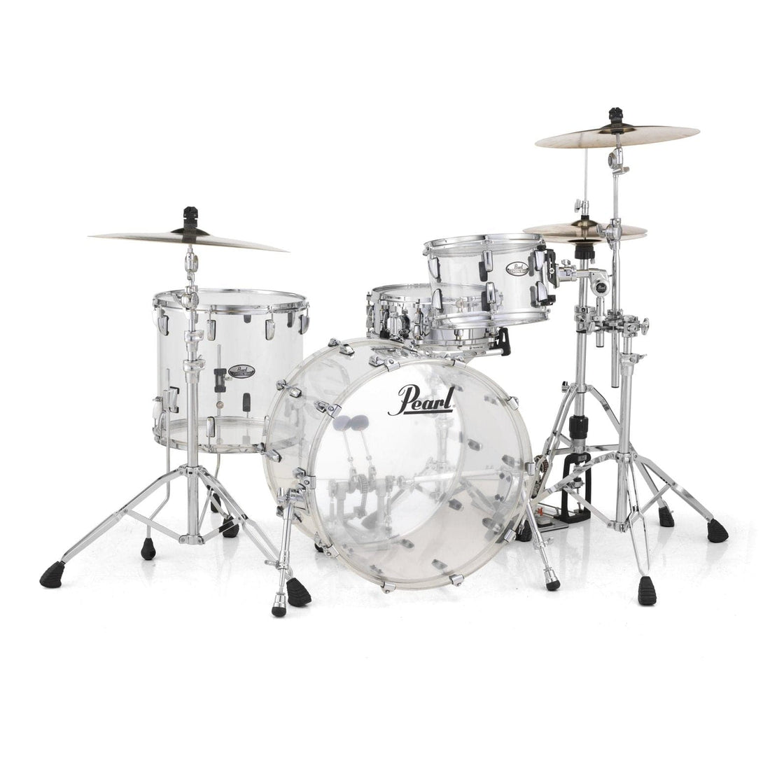 Pearl Crystal Beat Acrylic Drum Set 20/12/14 Ultra Clear - image 1