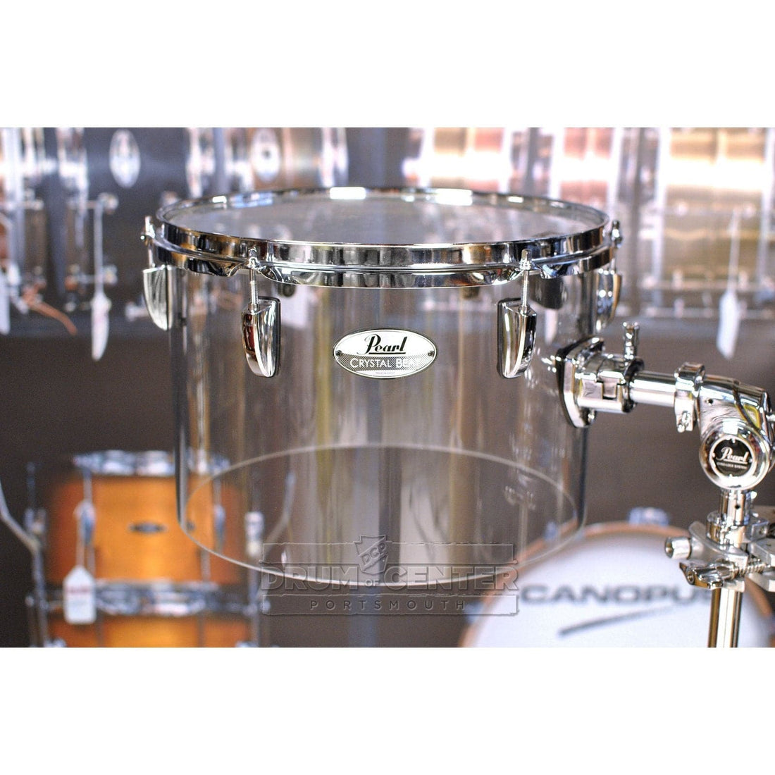 Pearl Crystal Beat 13 x 9 in Single-Headed Tom Ultra Clear - image 1