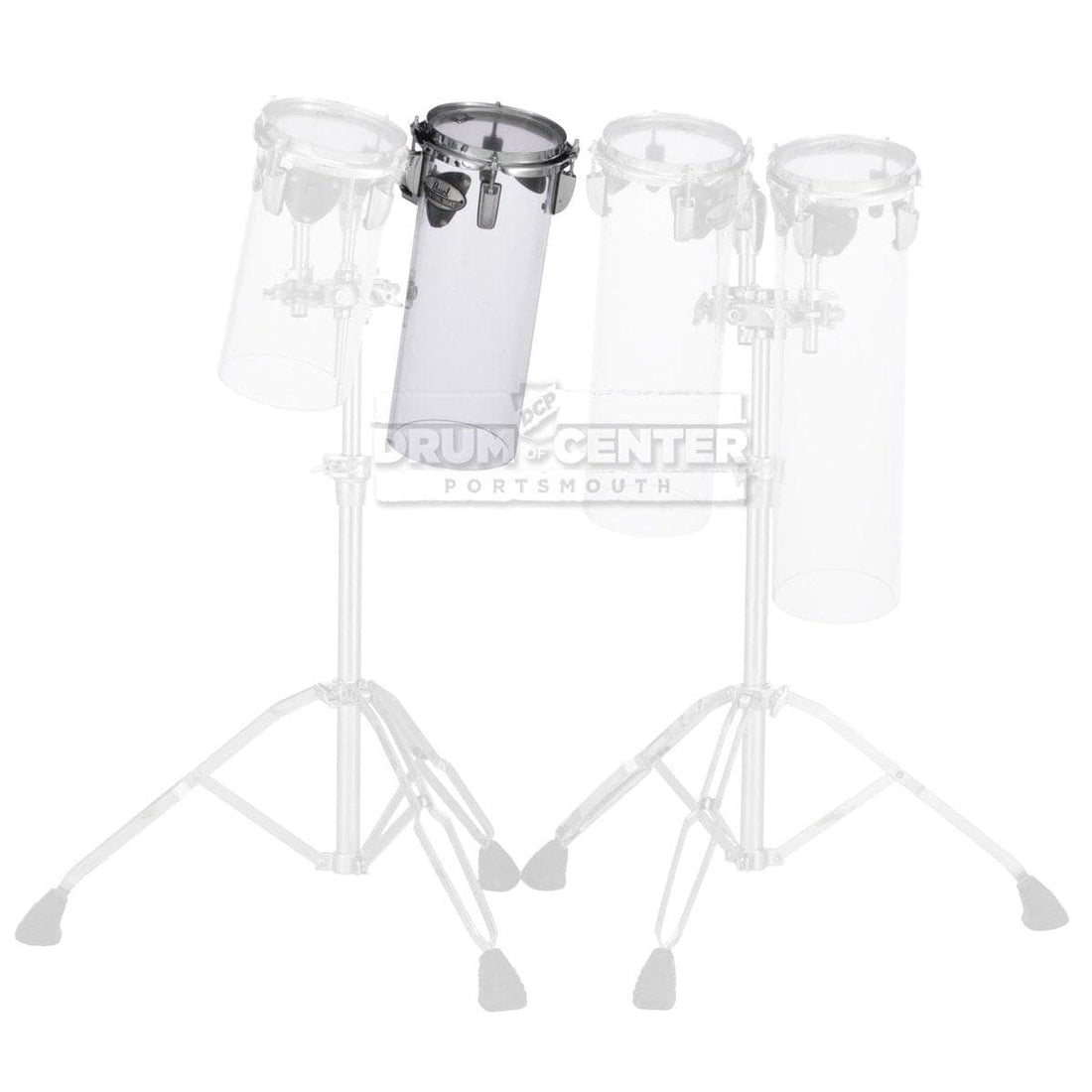 Pearl Crystal Beat Rocket Tom 6 x 15 in Ultra Clear - image 1
