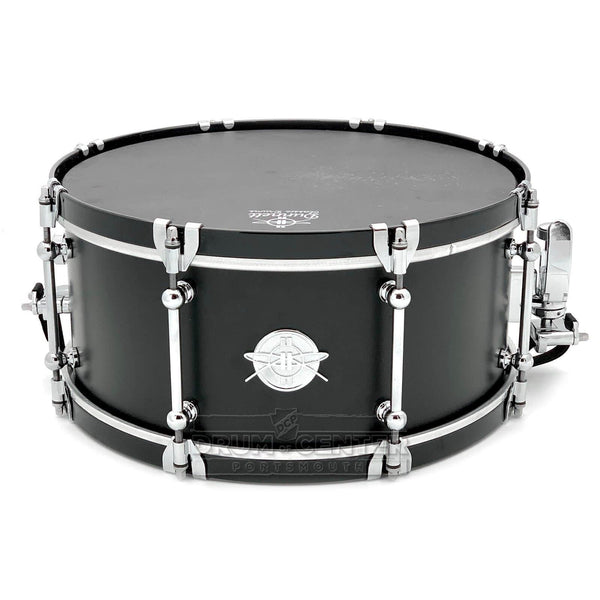 Dunnett Classic Sledge Carbon Steel Snare Drum 14x6.5 Matte Black with Cold Rolled Hoops - image 1