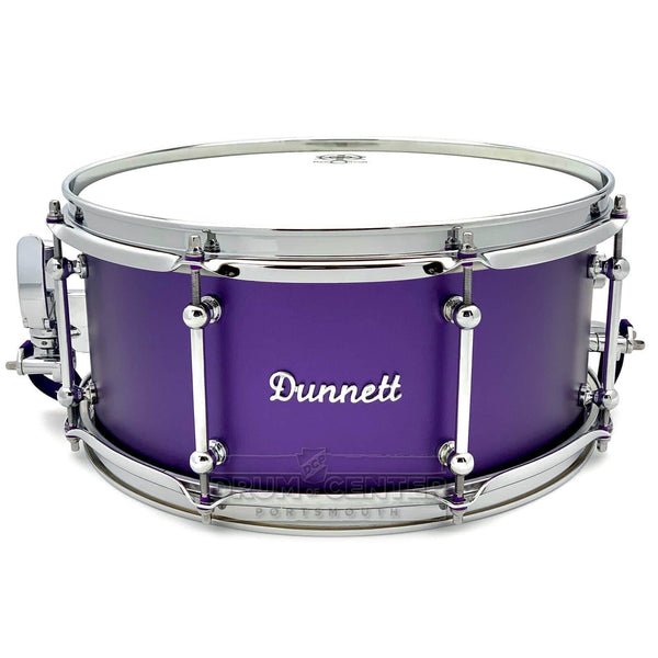 Dunnett Classic Sledge Snare Drum 14x6.5 Matte Metallic Purple - image 1