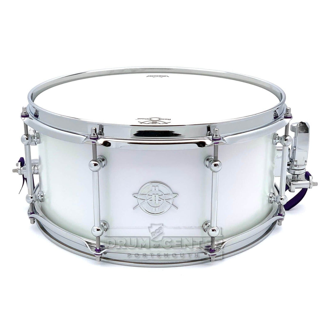 Dunnett Classic Titanium Snare Drum 14x6.5 Matte Pearlescent White - image 1
