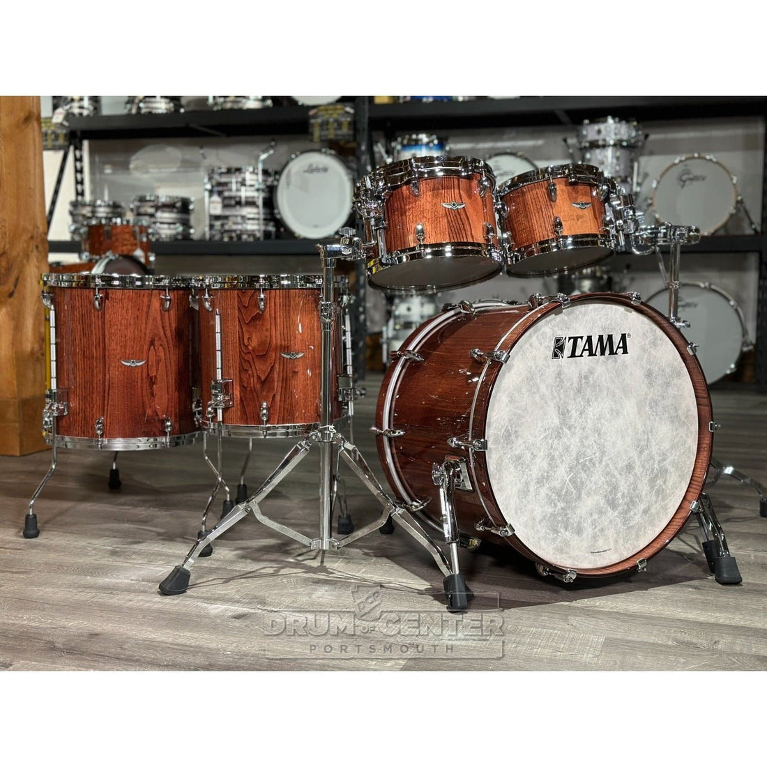 Tama Star Walnut 5pc Drum Set 22/10/12/14/16 Cinnamon Japanese Chestnut - image 1