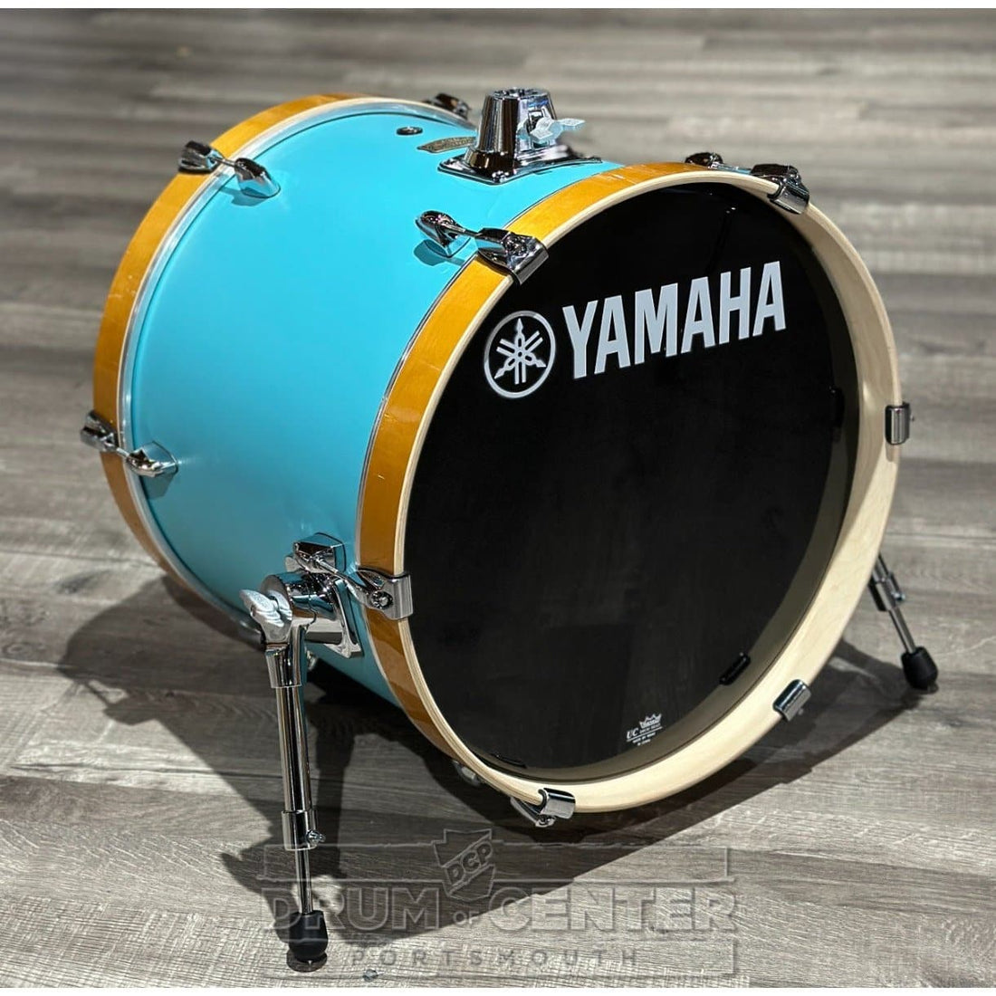 Yamaha Stage Custom Birch Bass Drum 18x15 Matte Surf Green - image 1