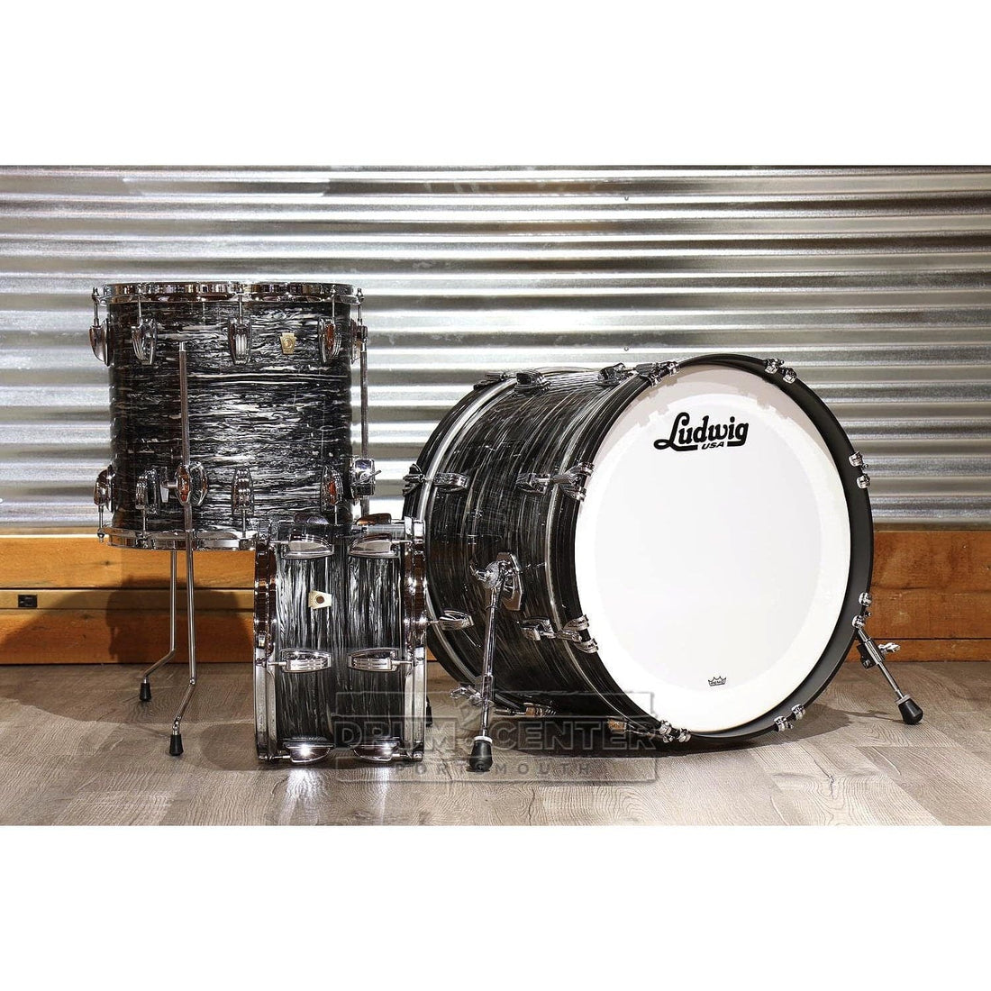 Ludwig Classic Maple 3pc 20/12/14 Drum Set Vintage Black Oyster - image 1