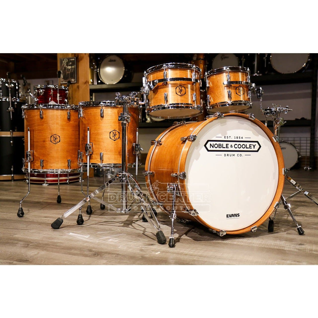 Noble & Cooley CD Maple 5pc Drum Set Honey Maple Oil - image 1