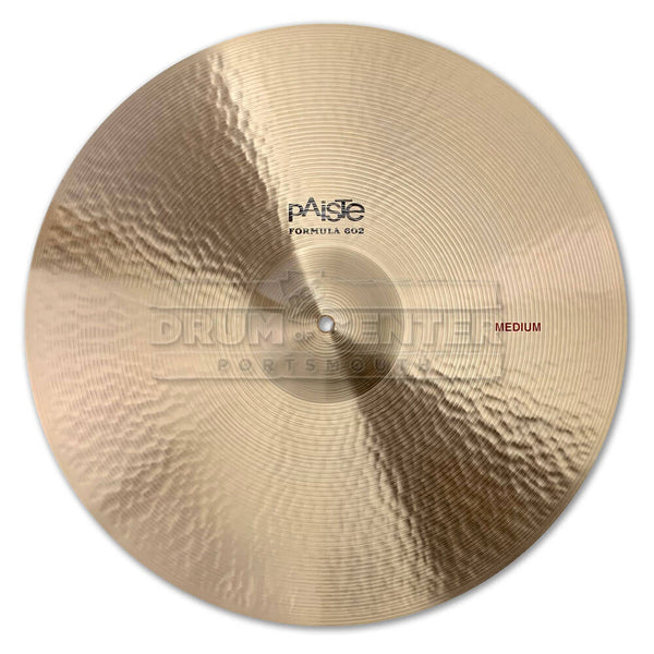Paiste Custom Formula 602 Medium Crash Ride Cymbal 22" 2809 Grams - image 1