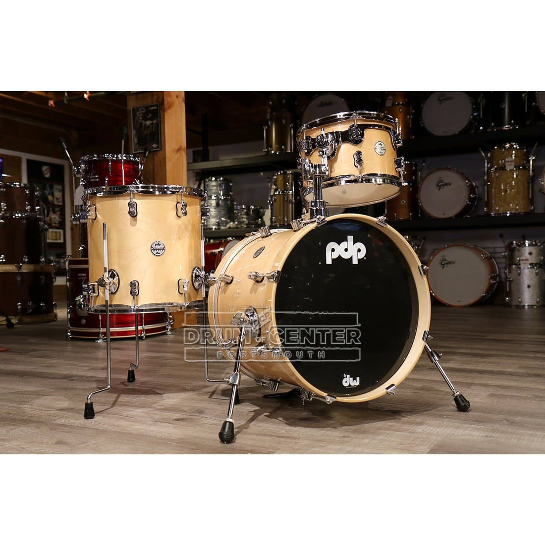 PDP Concept Maple 3pc Bop Drum Set Natural - image 1