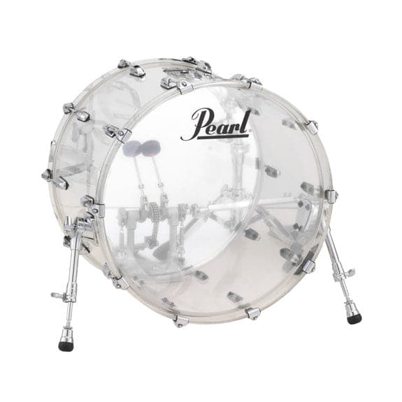 Pearl Crystal Beat Acrylic Bass Drum 20 x 15 in Ultra Clear - image 1