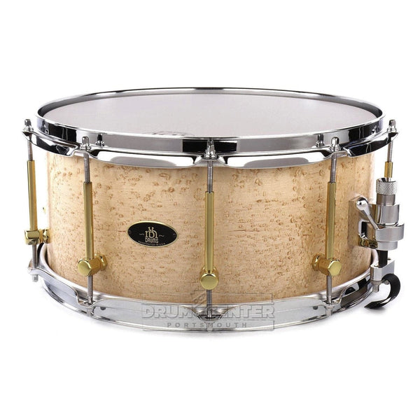 RBH Prestige Solid Birdseye Maple Snare Drum 14x6.5 with Brass Lugs and Case - image 1