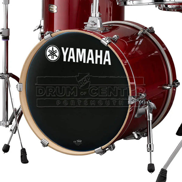 Yamaha Stage Custom Birch Bass Drum 18x15 Cranberry Red - image 1