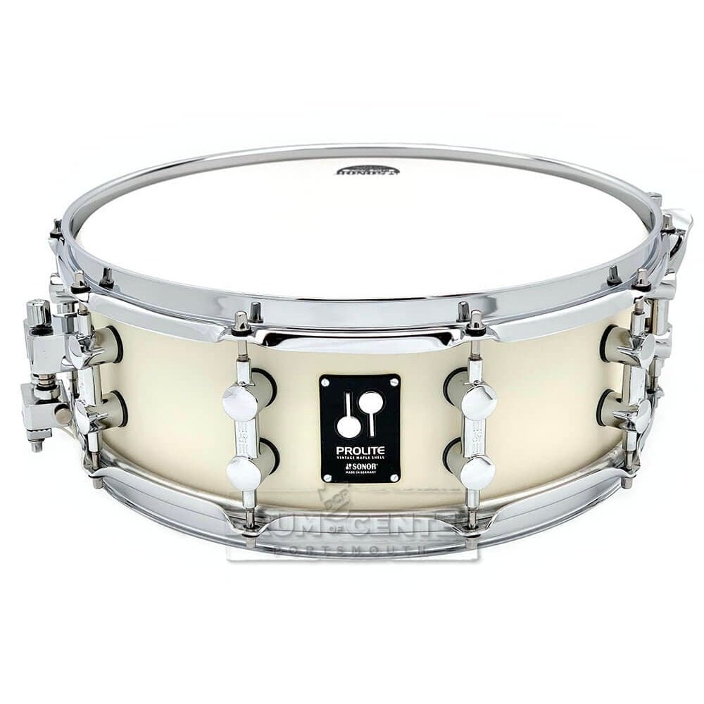 Sonor Prolite Snare Drum 14x5 Creme White - image 1