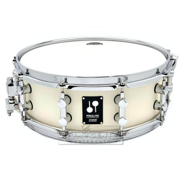 Sonor Prolite Snare Drum 14x5 Creme White - image 1