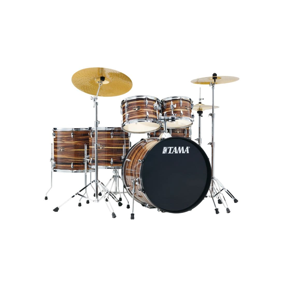 Tama Imperialstar 6pc Complete Drum Set w/22BD Coffee Teak Wrap - image 1