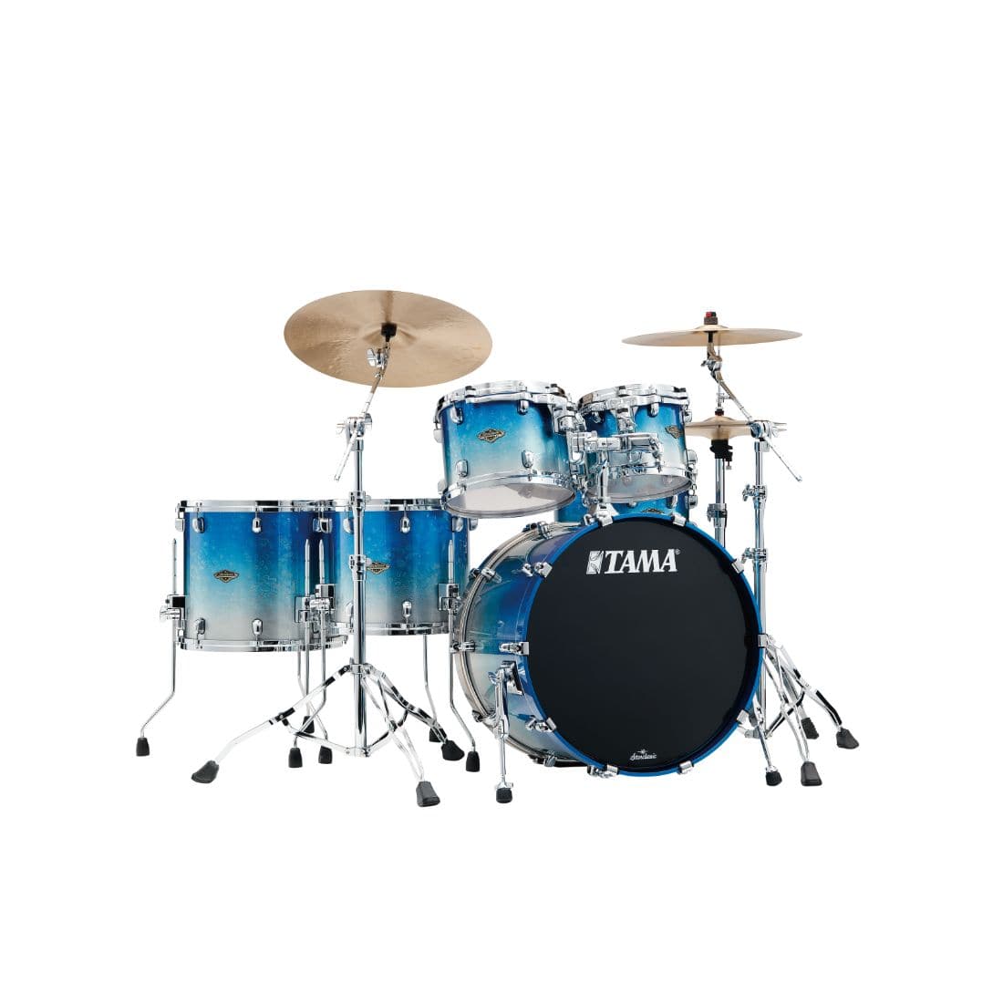 Tama Starclassic Walnut/Birch 5pc Drum Set Molten Blue Ice Fade - image 1