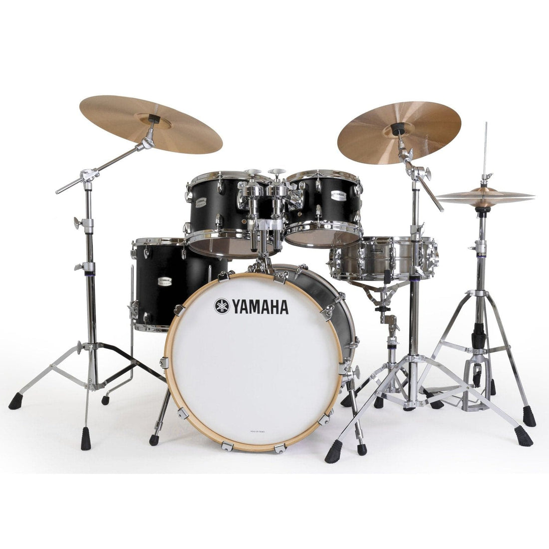 Yamaha Tour Custom Maple 4pc Drum Set 20/10/12/14 Licorice Satin - image 1