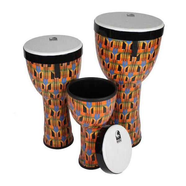 Toca 3-Piece Nesting Djembe Set Kente - image 1