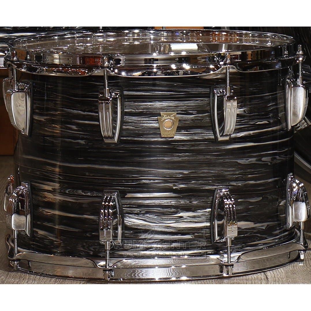 Ludwig Classic Maple 14 x 10 in Tom - Vintage Black Oyster - image 1