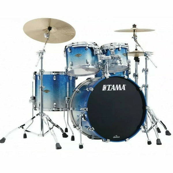Tama Starclassic Walnut/Birch 4pc Drum Set Molten Blue Ice Fade - image 1